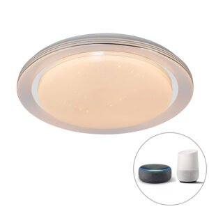 Inteligentné stropné svietidlo biele 48 cm vrátane LED a RGB stmievača - Jochem