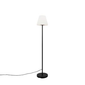 Inteligentná moderná vonkajšia stojaca lampa s čiernym tienidlom bielym vrátane WiFi A60 - Virginia