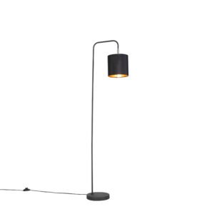 Inteligentná stojaca lampa čierna vrátane WiFi žiarovky A60 - Lofty