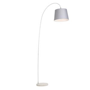 Inteligentná oblúková lampa oceľová so sivou vrátane wifi A60 - Bend