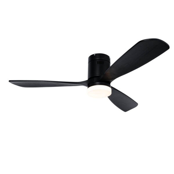 Inteligentný stropný ventilátor čierny 132 cm vrátane LED stmievateľný s diaľkovým ovládaním - Sofia
