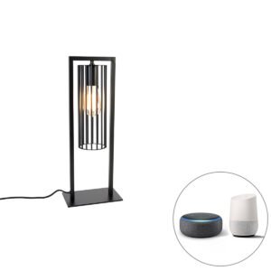 Inteligentná moderná stolová lampa čierna vrátane WiFi ST64 - Balenco Wazo