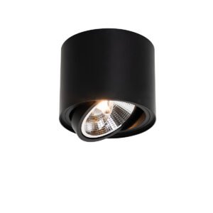 Inteligentný stropný reflektor čierny nastaviteľný vrátane Wifi GU10 111mm - Rondoo Up