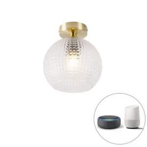 Inteligentné stropné svietidlo Art Deco mosadz vrátane Wifi A60 - Sphere