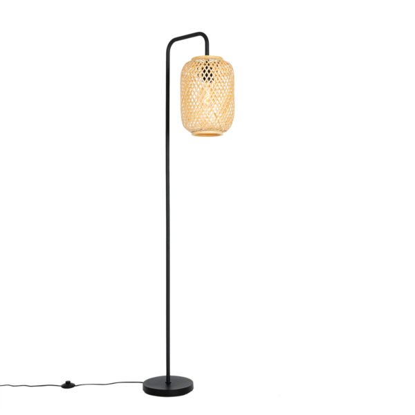 Inteligentná stojaca lampa bambusová vrátane WiFi ST64 - Yvonne